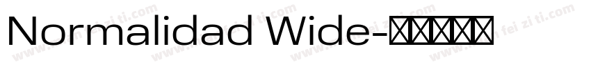 Normalidad Wide字体转换